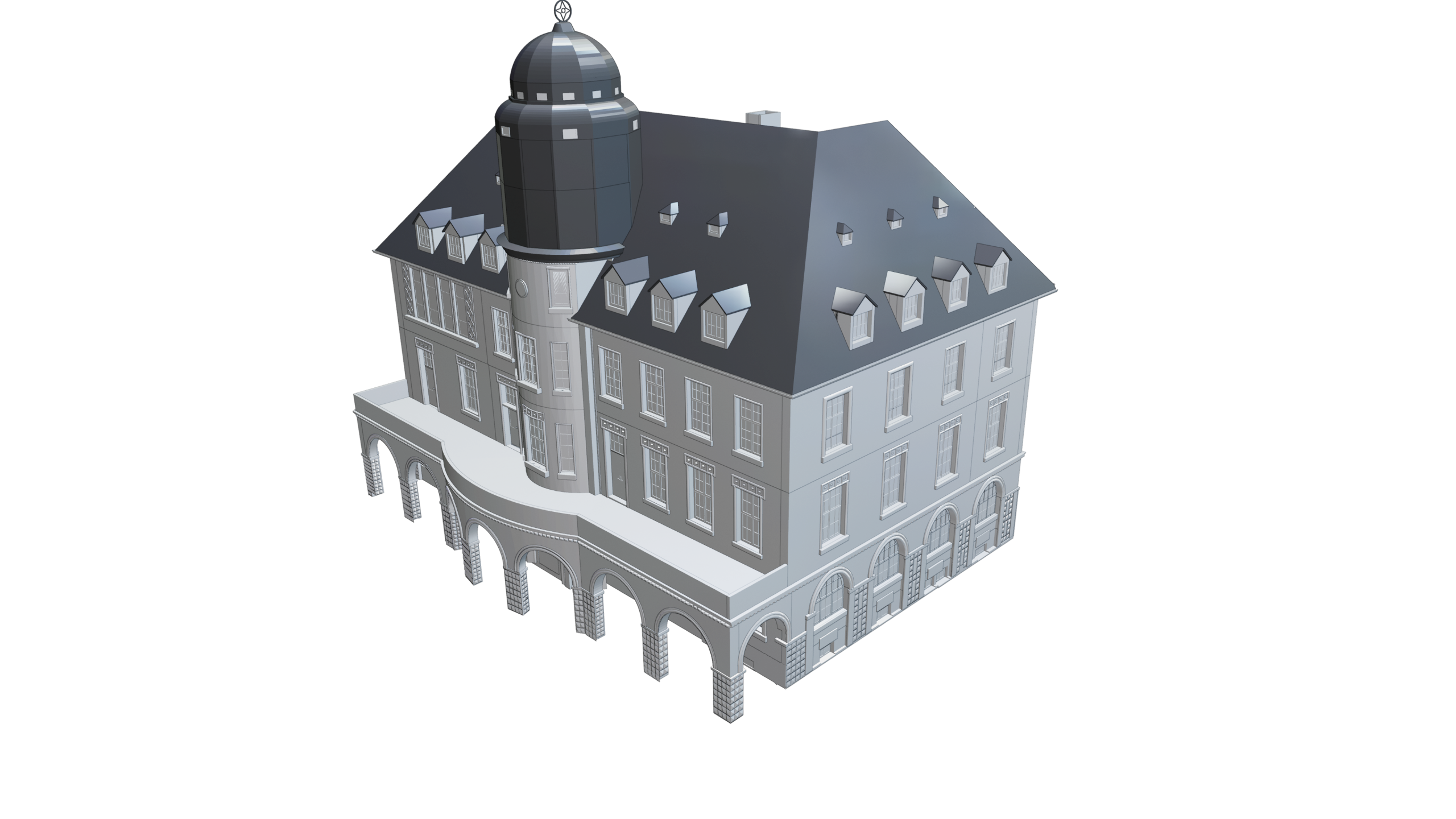 3D-BIM-Modell Rathaus Menden